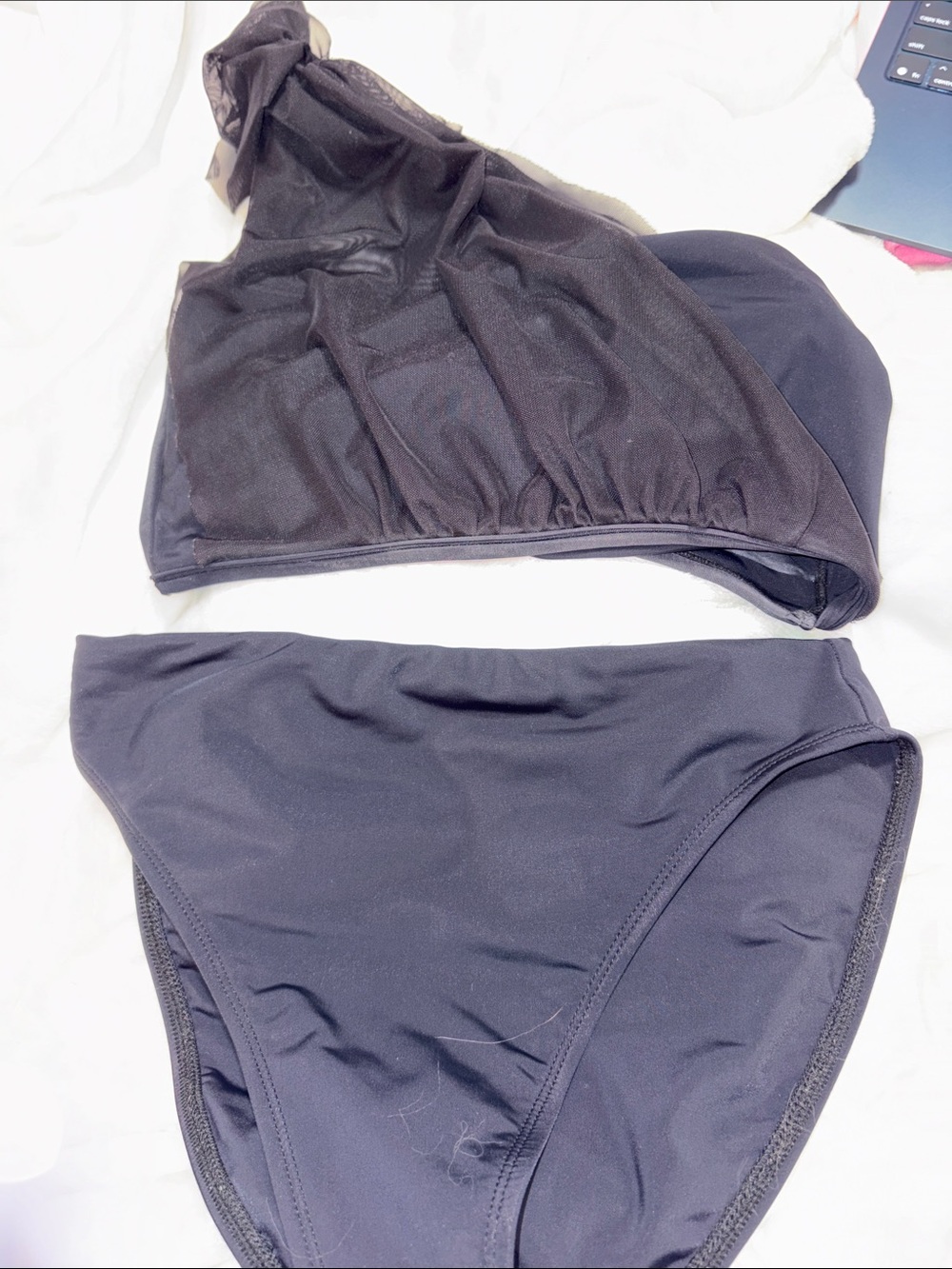 One-Shoulder Black Women’s Swim Bikini Set